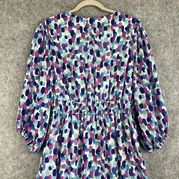 Tommy Bahama Tiered Maxi Dress Womens Medium Splendid Sea Tassel Resort Tropical - Picture 14 of 16